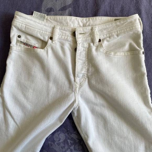 Diesel Buster Mens Slim Tapered Jeans W30 x L30 830G (White) - Picture 4 of 15